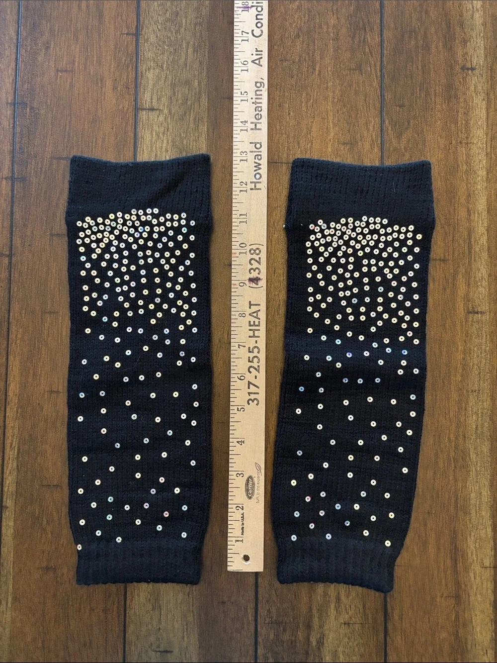 Black Rhinestone Knit Leg Warmers - Women's Accessories Boot Socks